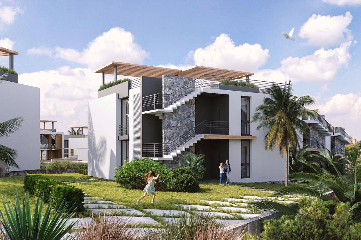 Kıbrıs Esentepe'de İki Yatak Odalı Loft Daireler Photo 1
