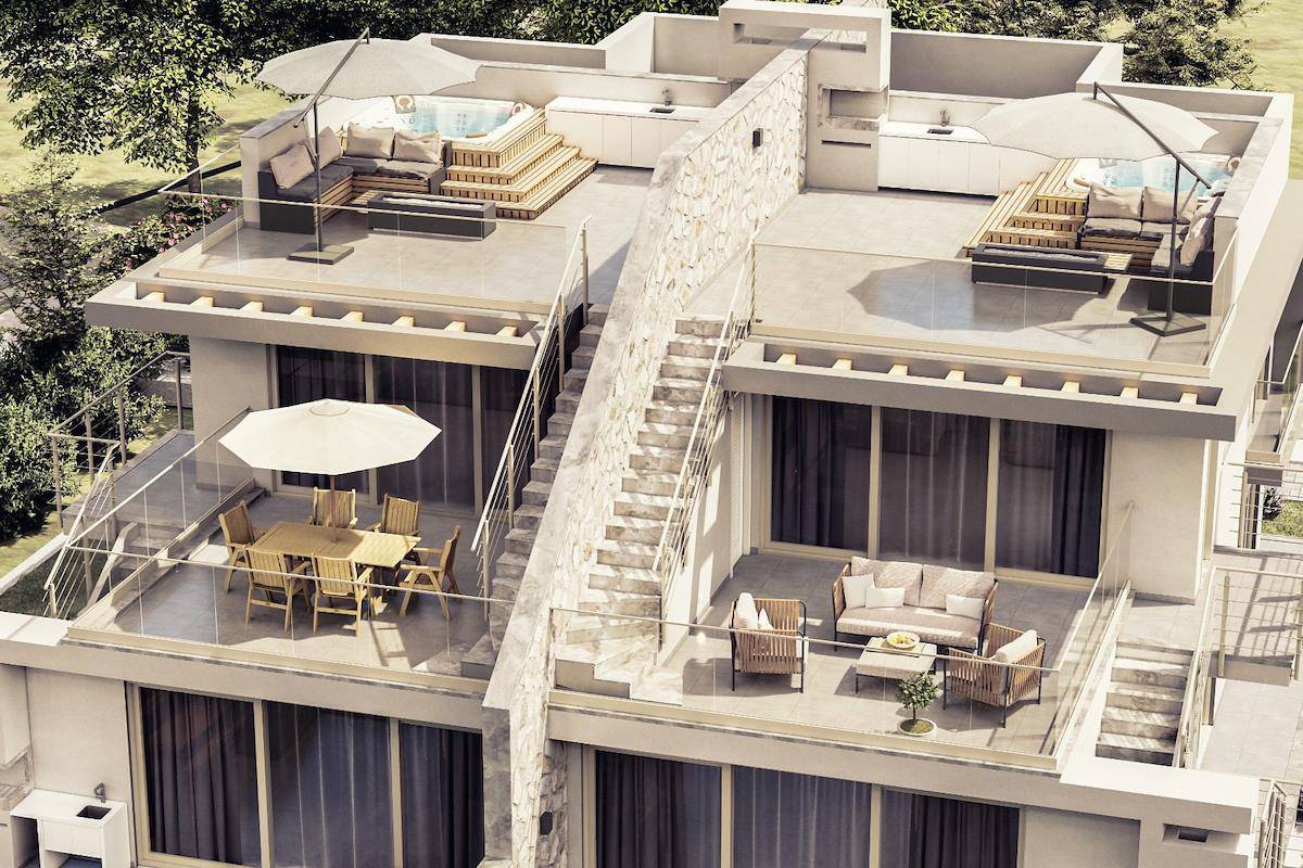 Kıbrıs Esentepe'de İki Yatak Odalı Loft Daireler Photo 1
