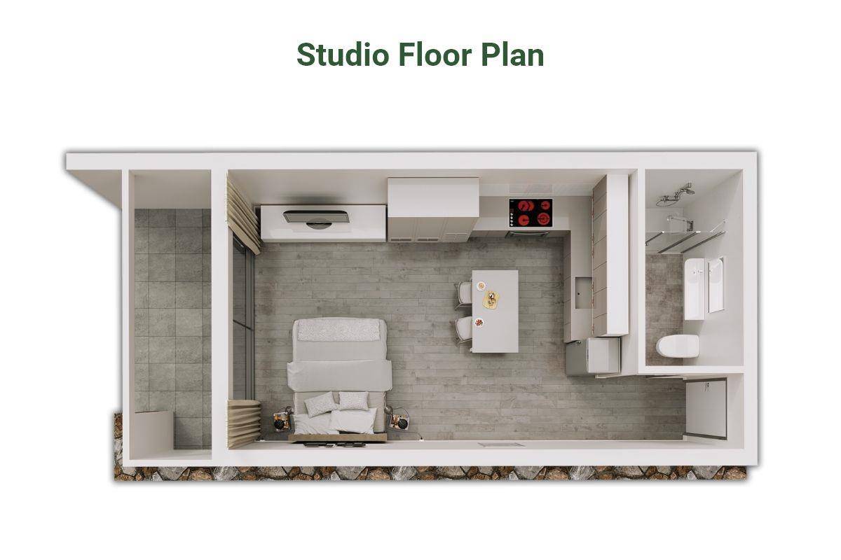 Kıbrıs Esentepe'de İki Yatak Odalı Loft Daireler Photo 1