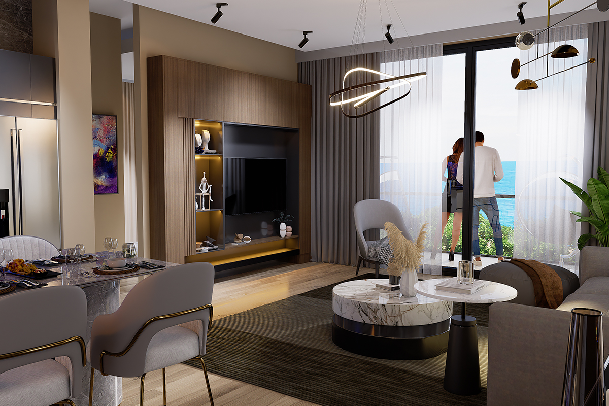 Kıbrıs Esentepe'de İki Yatak Odalı Loft Daireler Photo 1