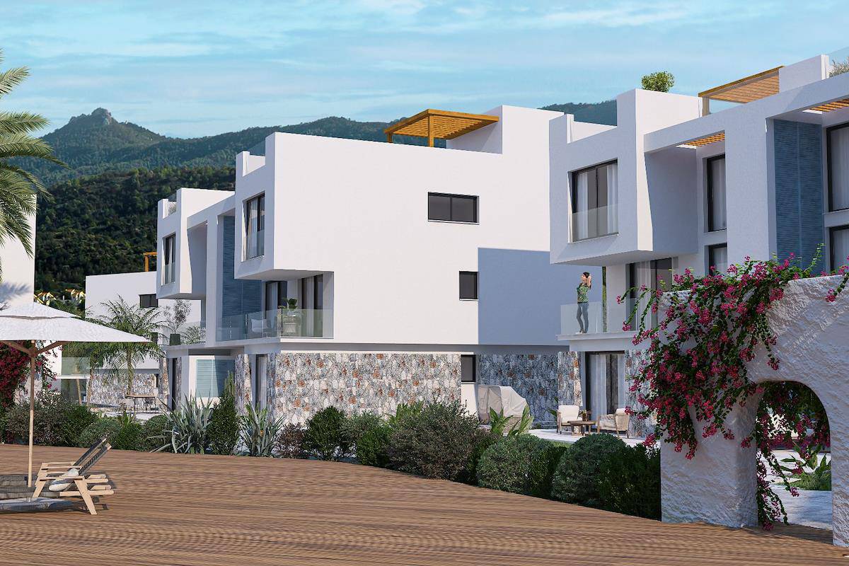 Kıbrıs Esentepe'de İki Yatak Odalı Loft Daireler Photo 1