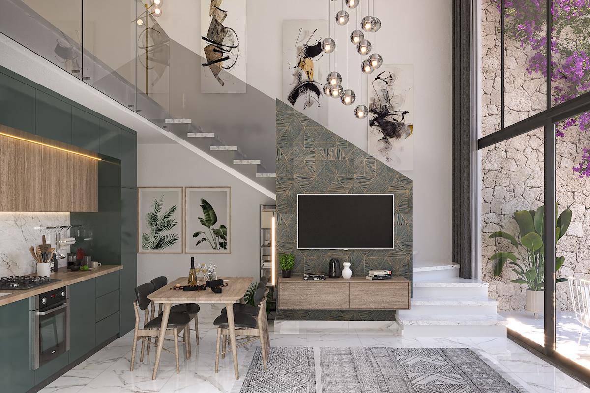 Kıbrıs Esentepe'de İki Yatak Odalı Loft Daireler Photo 1