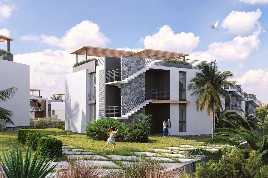 Kıbrıs Esentepe'de İki Yatak Odalı Loft Daireler Photo 1